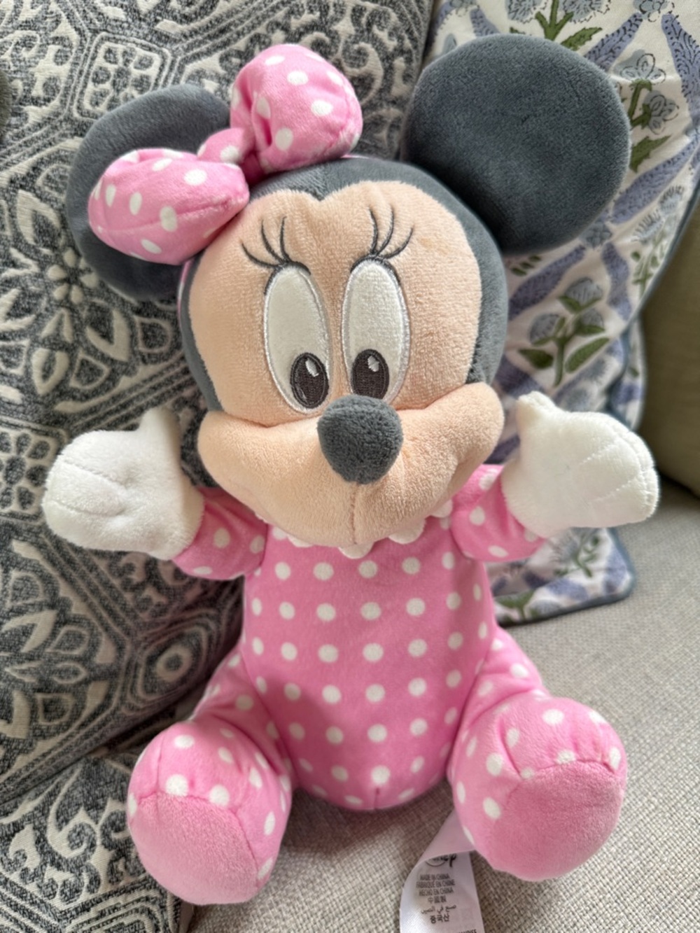 Disney Pink Polka Dot Minnie Mouse Plush